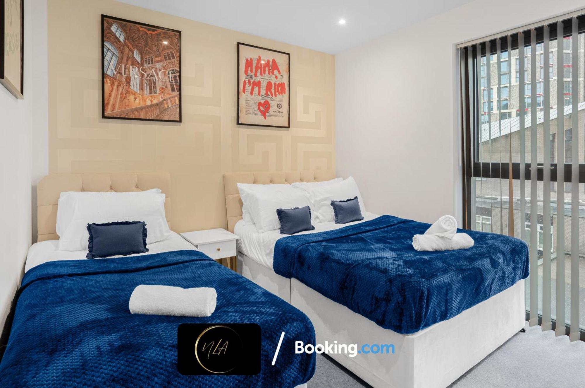 City Centre Apartment With Free Parking, 2 Bathrooms, Netflix And Wifi - Suitable For Contractors And Families - By Noor Luxury Accommodations Birmingham Esterno foto